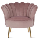 The Novogratz Presley Modern Glam Seashell Accent Chair