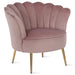 The Novogratz Presley Modern Glam Seashell Accent Chair