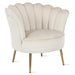 The Novogratz Presley Modern Glam Seashell Accent Chair