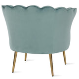 The Novogratz Presley Modern Glam Seashell Accent Chair
