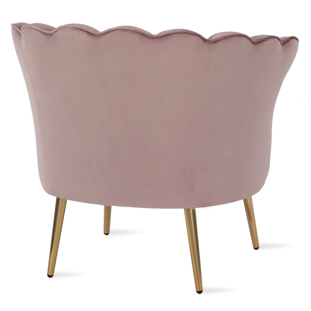 The Novogratz Presley Modern Glam Seashell Accent Chair
