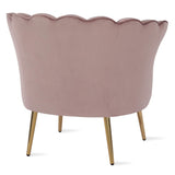 The Novogratz Presley Modern Glam Seashell Accent Chair