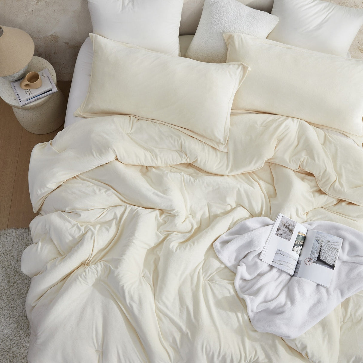 Now You're Cookin' - Coma Inducer® Oversized Comforter Set - White Clay (Kiln Oven)