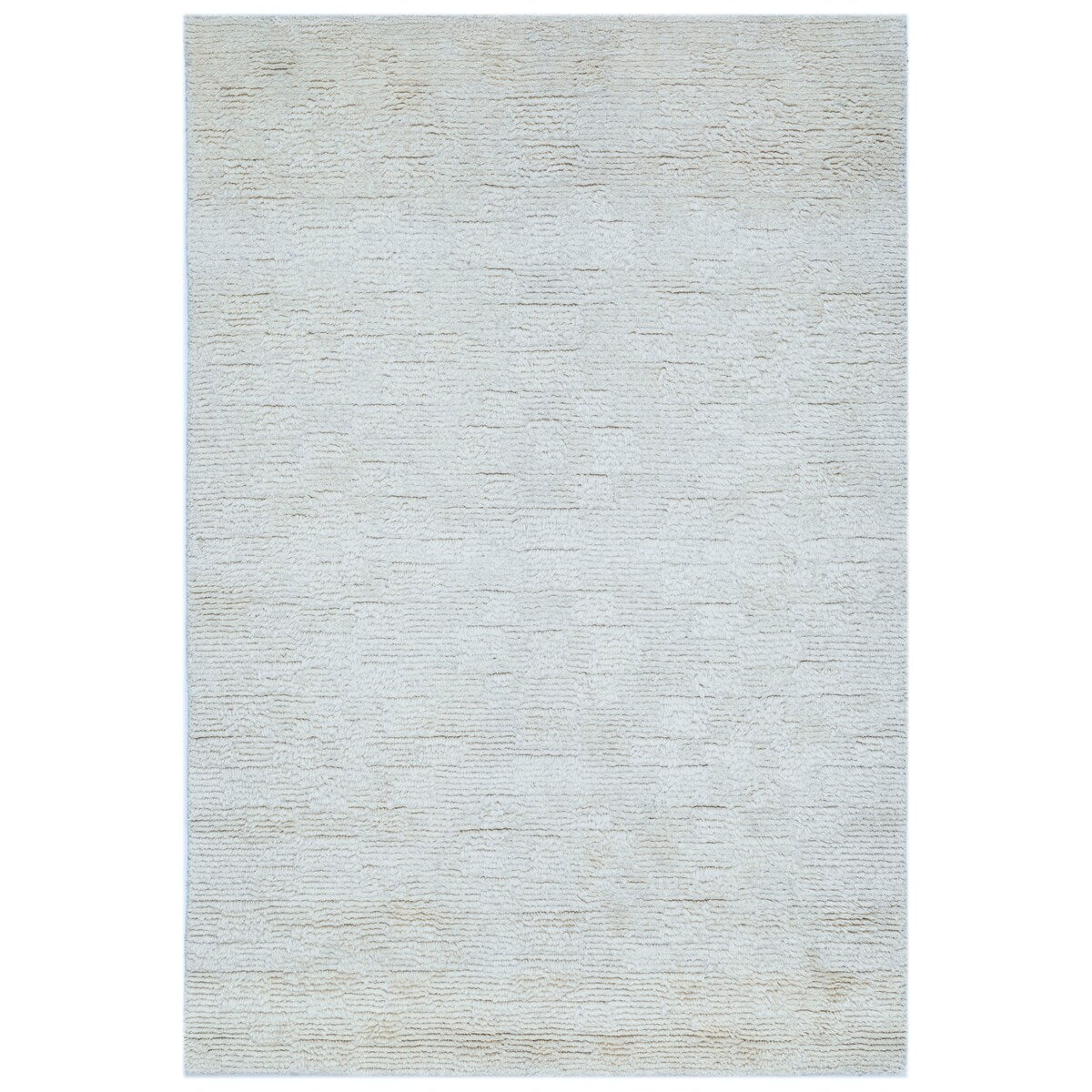 NuStory Barefoot Hand Tufted Solid Color Area Rug in Ivory Linen