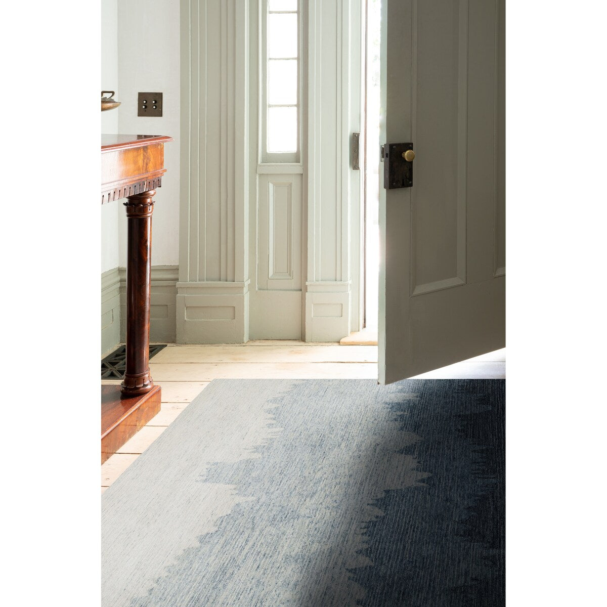 NuStory Surf Hand Tufted Abstract Area Rug in Blue