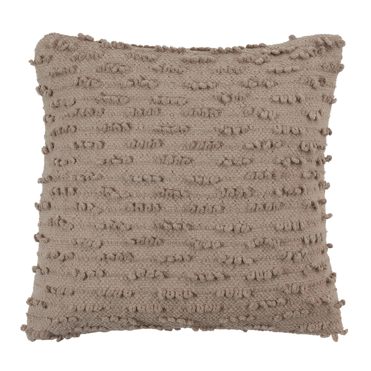 Nubby Design Down Filled Throw Pillow