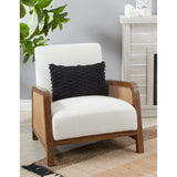 Nubby Design Down Filled Throw Pillow