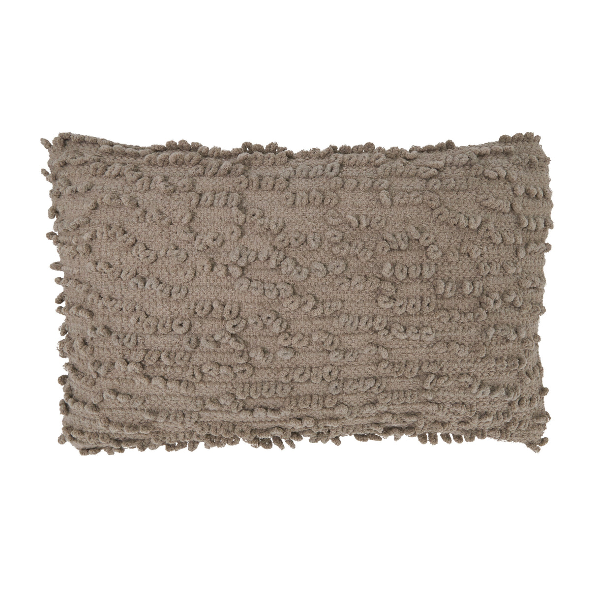 Nubby Design Down Filled Throw Pillow