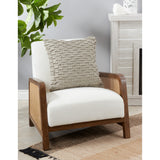 Nubby Design Down Filled Throw Pillow