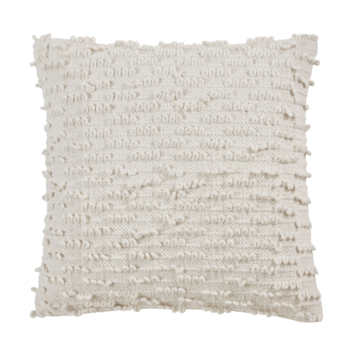 Nubby Design Down Filled Throw Pillow