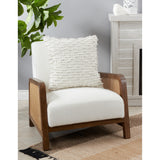 Nubby Design Down Filled Throw Pillow