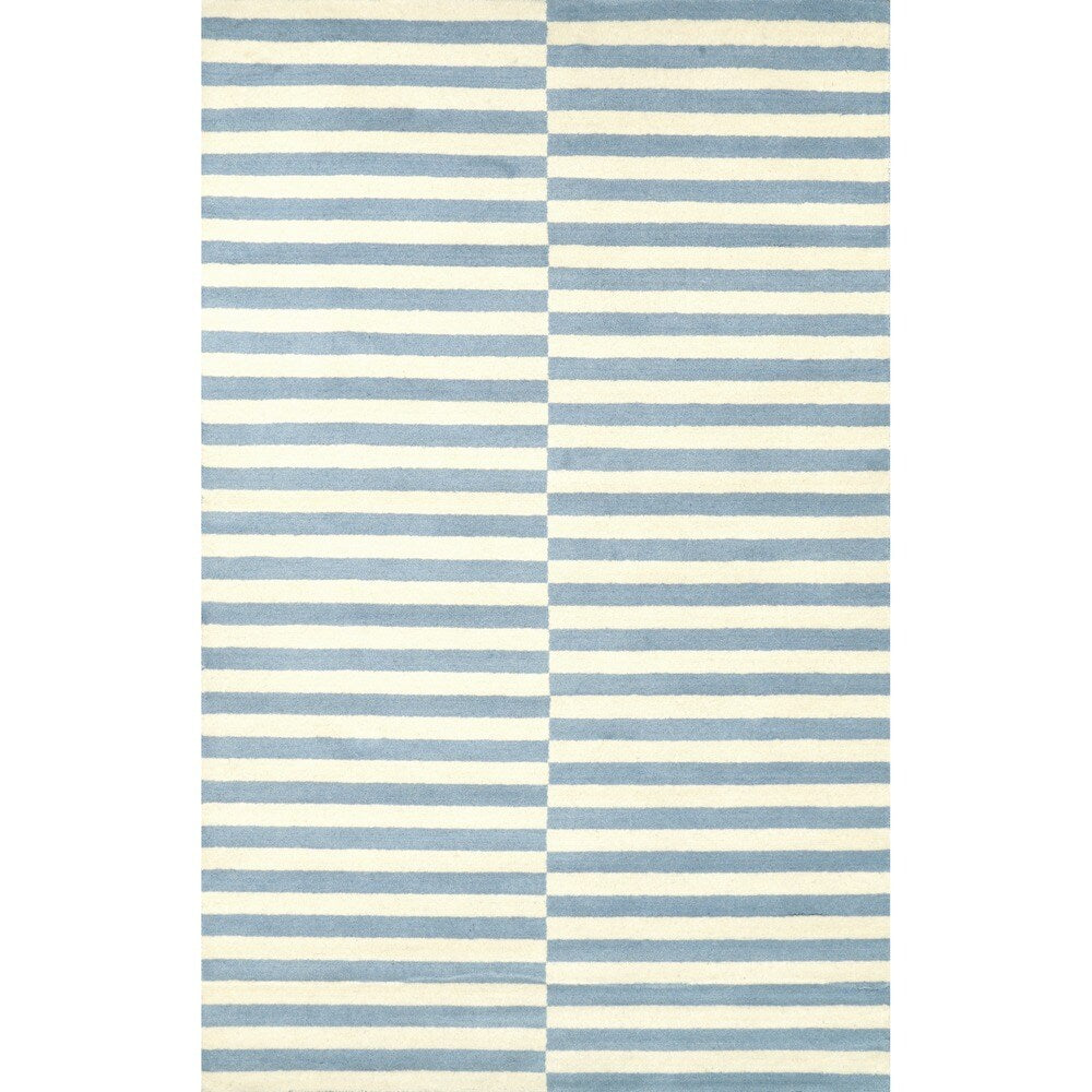 Brooklyn Rug Co Hand-tufted Modern Stripes New Zealand Wool Area Rug (5' x 8')