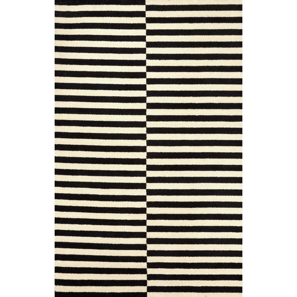 Brooklyn Rug Co Hand-tufted Modern Stripes New Zealand Wool Area Rug (5' x 8')