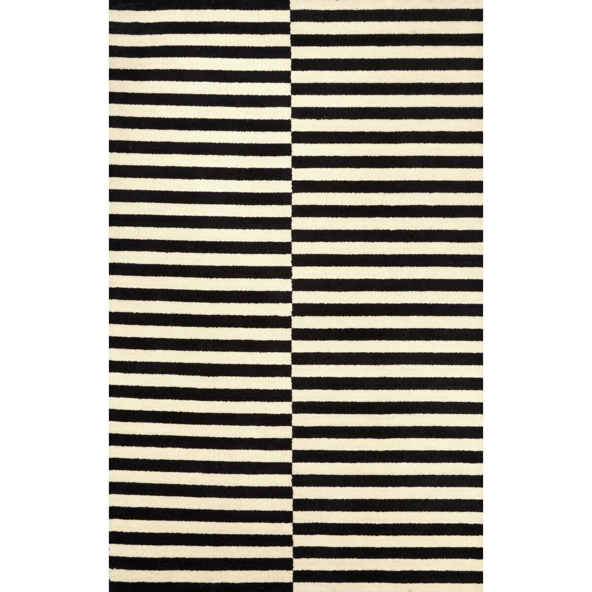 Brooklyn Rug Co Hand-tufted Modern Stripes New Zealand Wool Area Rug (5' x 8')
