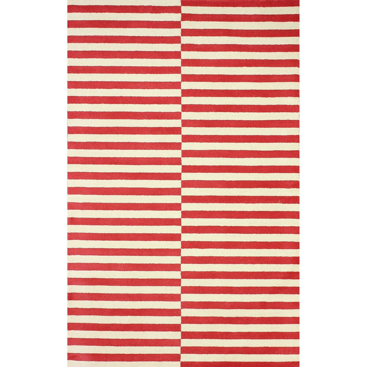 Brooklyn Rug Co Hand-tufted Modern Stripes New Zealand Wool Area Rug (5' x 8')
