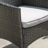 Numana Lightweight Concrete Outdoor 5-piece Dining Set with Benches by Christopher Knight Home