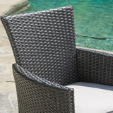 Numana Lightweight Concrete Outdoor 5-piece Dining Set with Benches by Christopher Knight Home