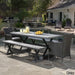 Numana Lightweight Concrete Outdoor 5-piece Dining Set with Benches by Christopher Knight Home