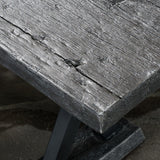 Numana Lightweight Concrete Outdoor 5-piece Dining Set with Benches by Christopher Knight Home