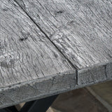 Numana Lightweight Concrete Outdoor 5-piece Dining Set with Benches by Christopher Knight Home