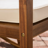 Nuna Outdoor Wood Rocking Chair with Cushion (Set of 2) by Christopher Knight Home - 37.75" L x 26.50" W x 41.25" H
