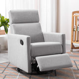 Nursery Chair Plush Seating Glider Swivel Recliner