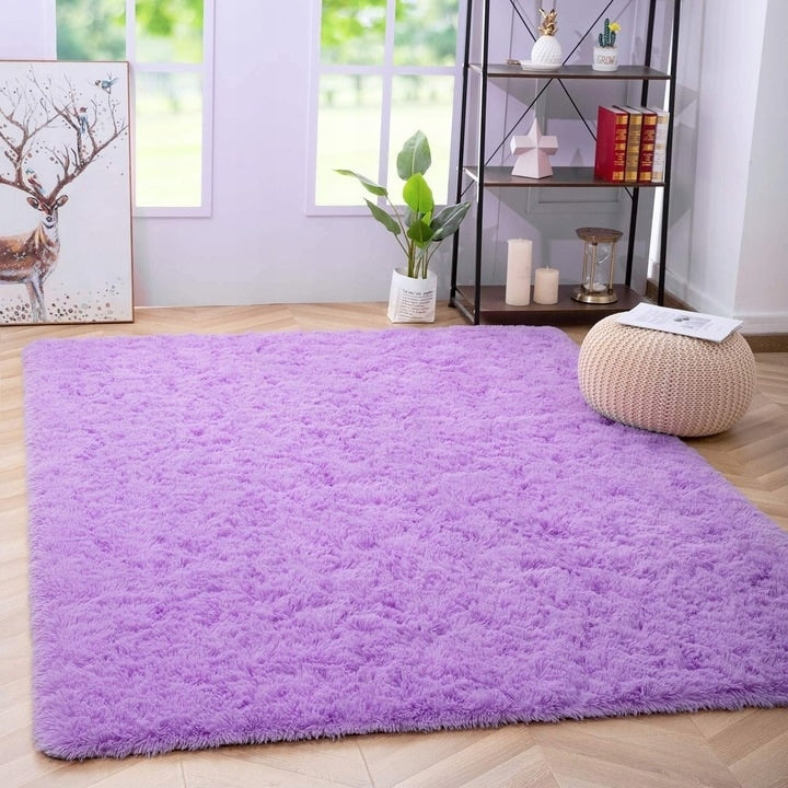 Nursery Decor Area Rug Fuzzy Carpet for Kids Children Play Mat