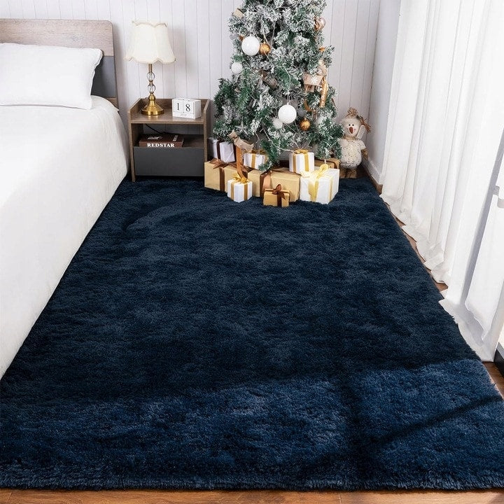 Nursery Decor Area Rug Fuzzy Carpet for Kids Children Play Mat