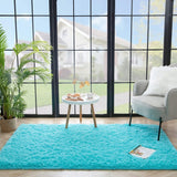 Nursery Decor Area Rug Fuzzy Carpet for Kids Children Play Mat