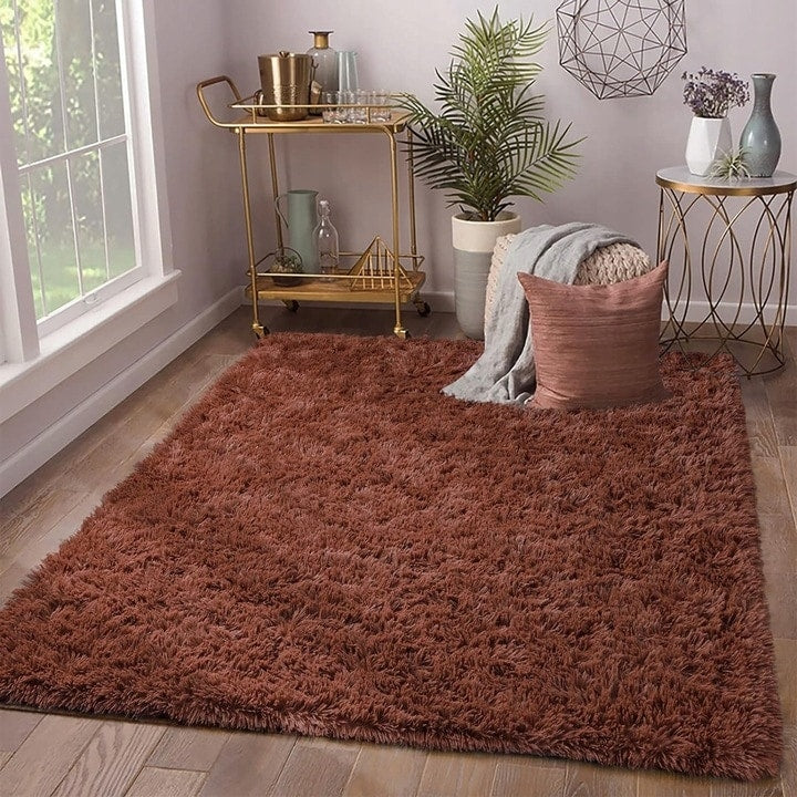 Nursery Decor Area Rug Fuzzy Carpet for Kids Children Play Mat