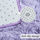 Nursery Decor Area Rug Fuzzy Carpet for Kids Children Play Mat