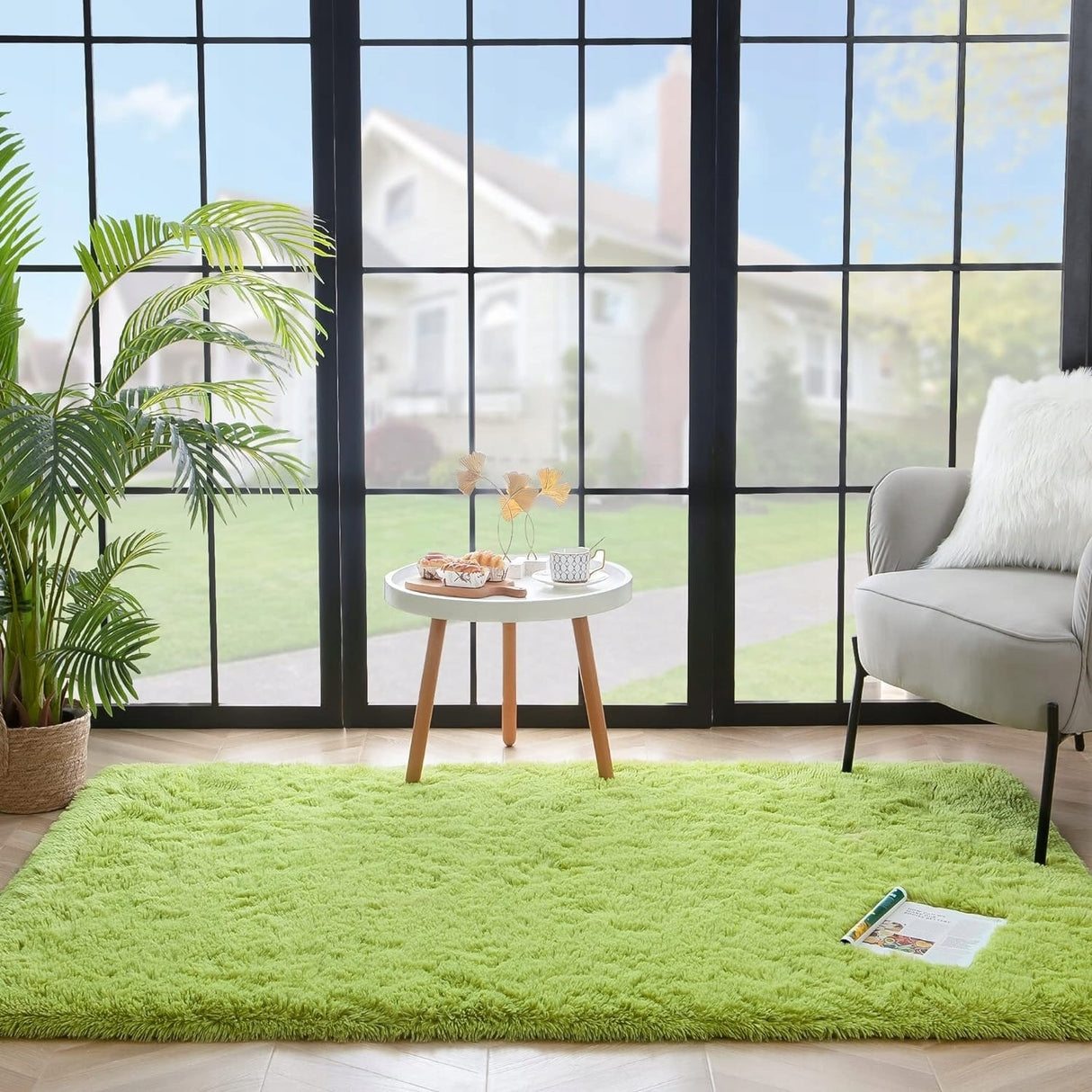 Nursery Decor Area Rug Fuzzy Carpet for Kids Children Play Mat