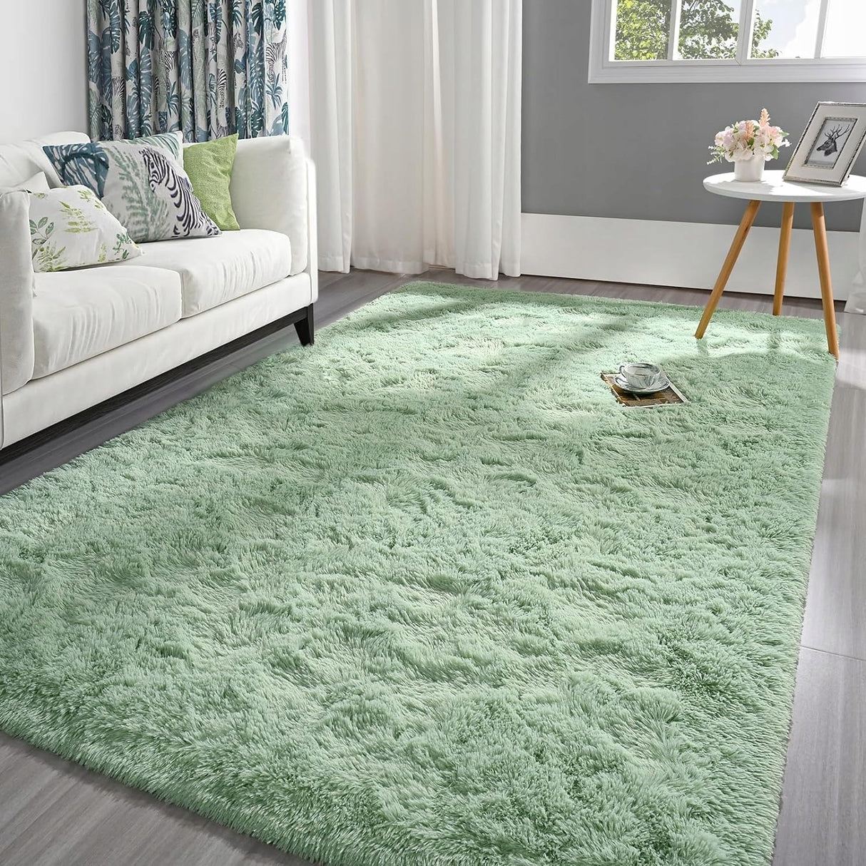 Nursery Decor Area Rug Fuzzy Carpet for Kids Children Play Mat
