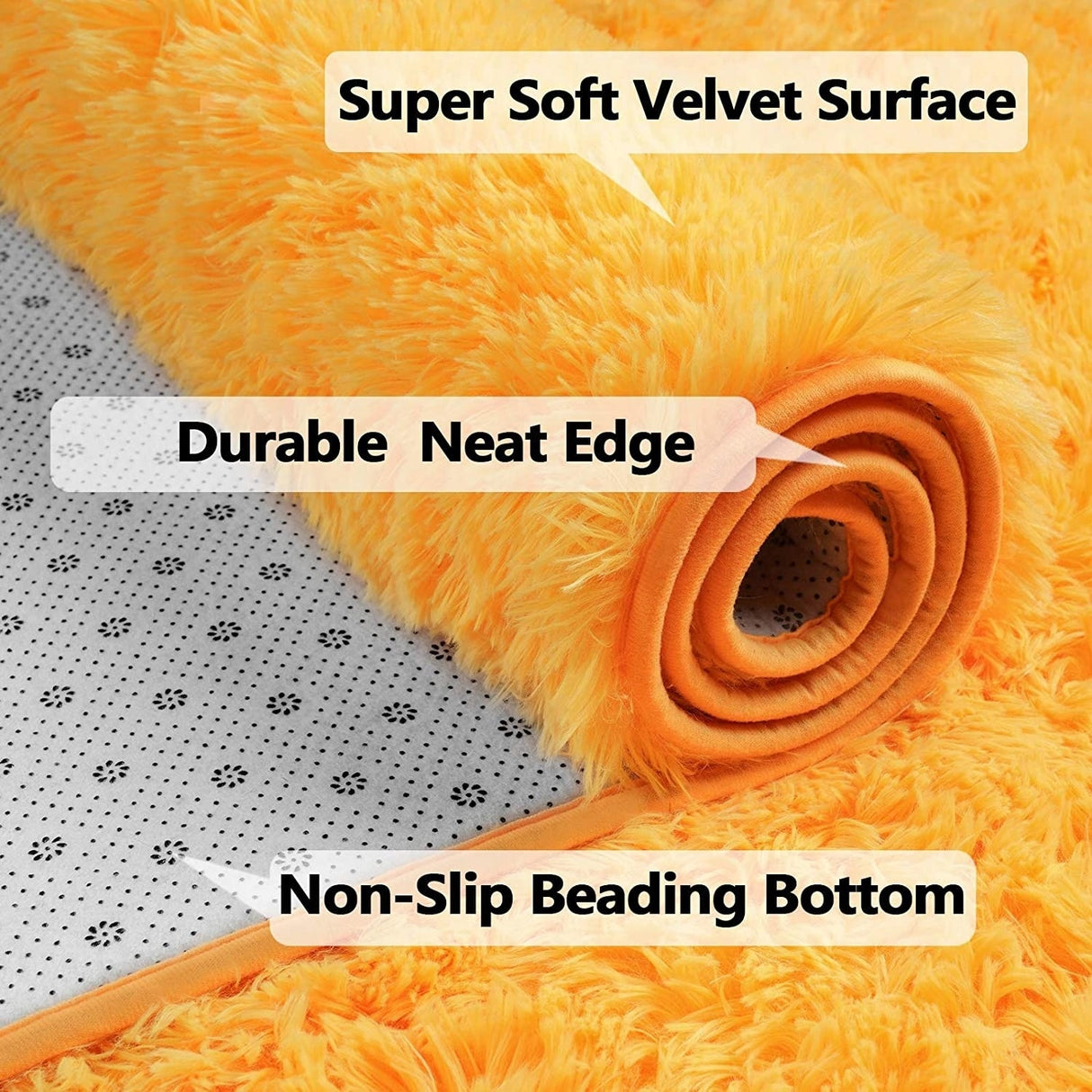 Nursery Decor Area Rug Fuzzy Carpet for Kids Children Play Mat