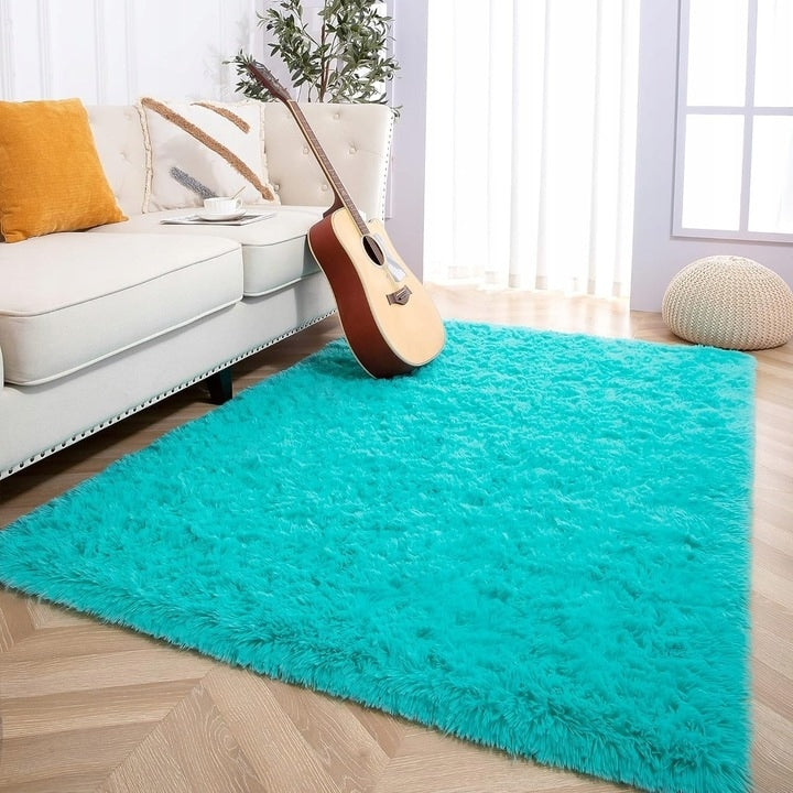 Nursery Decor Area Rug Fuzzy Carpet for Kids Children Play Mat