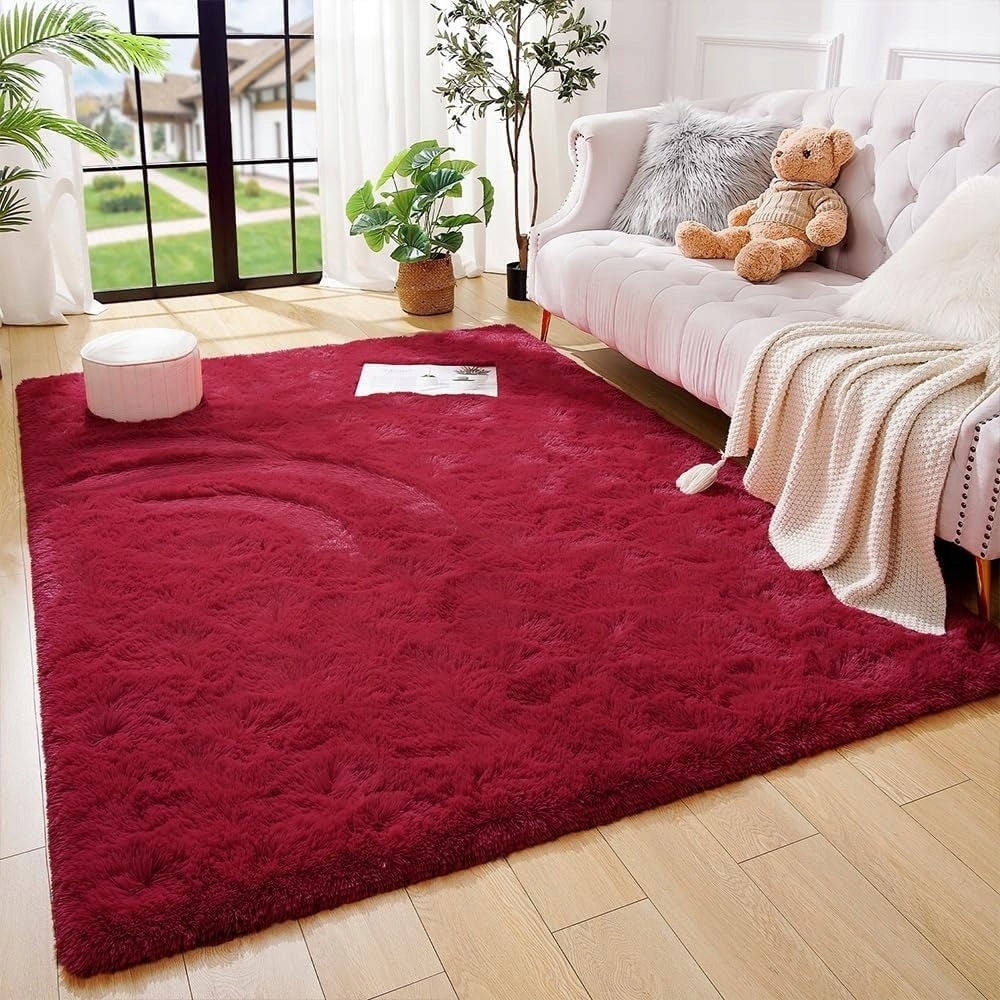 Nursery Decor Area Rug Fuzzy Carpet for Kids Children Play Mat