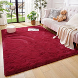 Nursery Decor Area Rug Fuzzy Carpet for Kids Children Play Mat