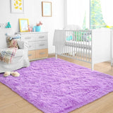 Nursery Decor Area Rug Fuzzy Carpet for Kids Children Play Mat
