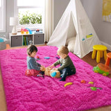 Nursery Decor Area Rug Fuzzy Carpet for Kids Children Play Mat