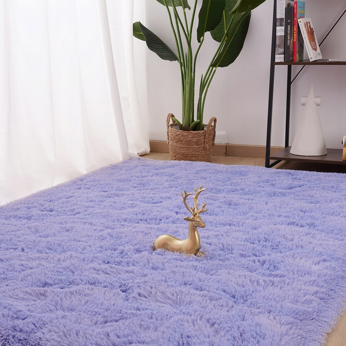 Nursery Decor Area Rug Fuzzy Carpet for Kids Children Play Mat