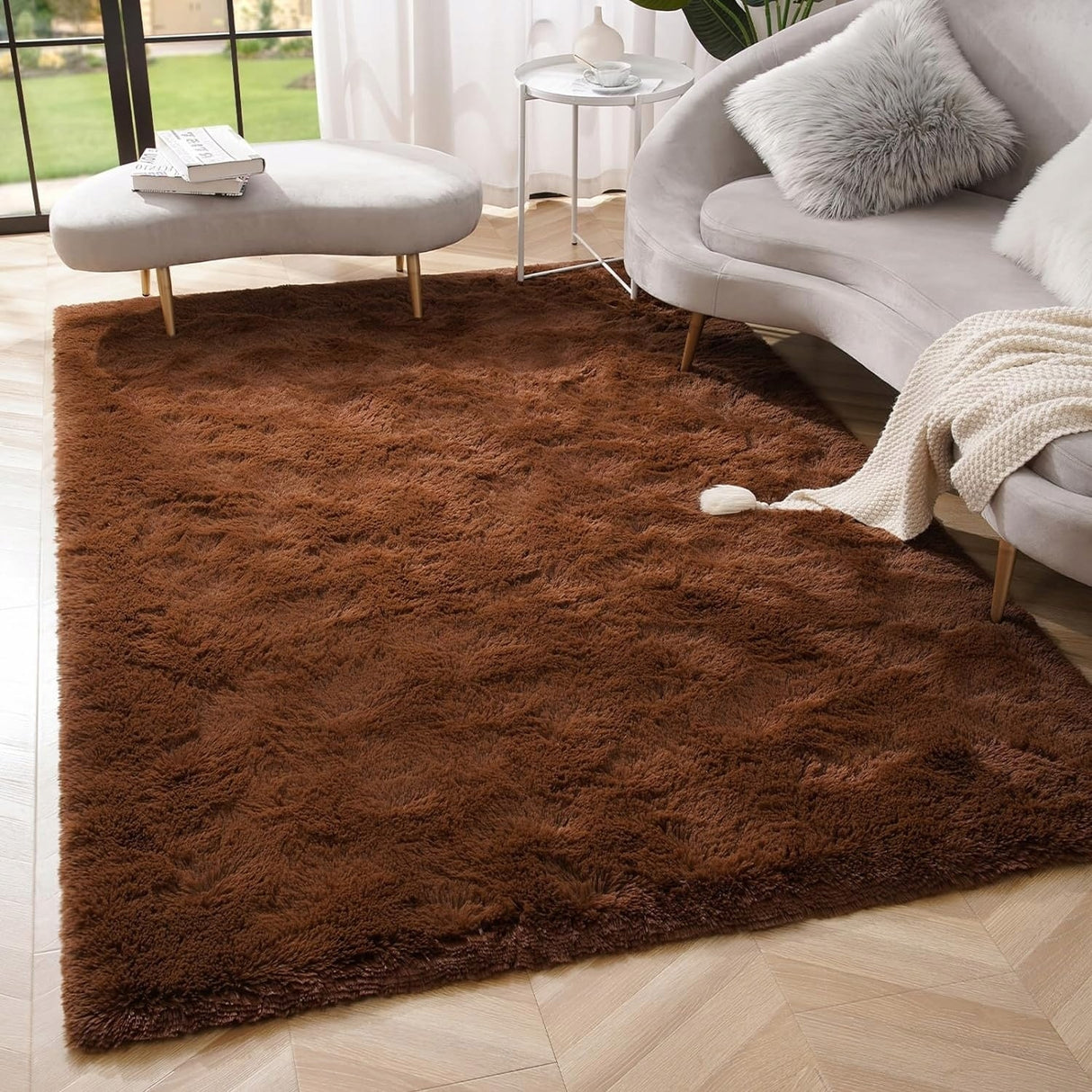 Nursery Decor Area Rug Fuzzy Carpet for Kids Children Play Mat