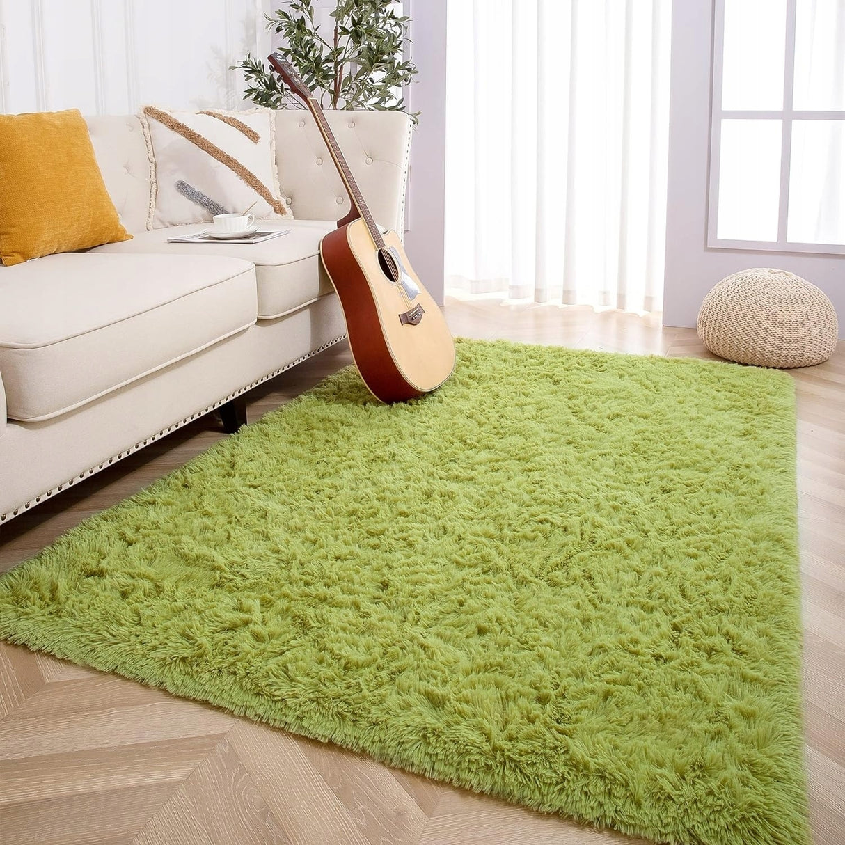 Nursery Decor Area Rug Fuzzy Carpet for Kids Children Play Mat