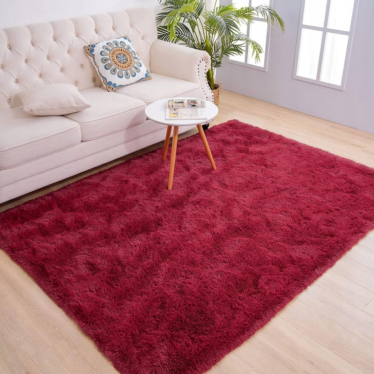 Nursery Decor Area Rug Fuzzy Carpet for Kids Children Play Mat