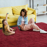 Nursery Decor Area Rug Fuzzy Carpet for Kids Children Play Mat