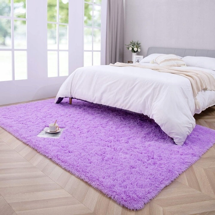 Nursery Decor Area Rug Fuzzy Carpet for Kids Children Play Mat