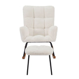Nursery Rocking Chair Armchair with Soft Seat and High Backrest - 28.34"L * 25.98"W * 37.79"H