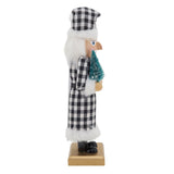 Nutcracker Decoration With Buffalo Plaid Design