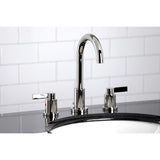 Kingston Brass NuvoFusion Two-Handle 3-Hole Deck Mount Widespread Bathroom Faucet