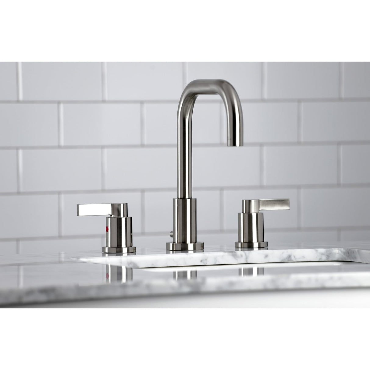 Kingston Brass NuvoFusion 8 in. Widespread Bathroom Faucet