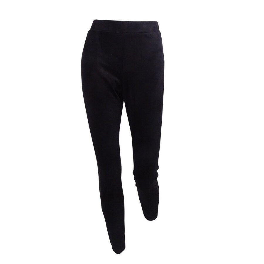 Ny Collection Women's Ponte-Inset Faux-Suede Leggings